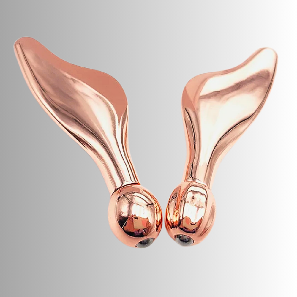 Piastre Gua Sha e Rulli per Massaggio Rassodante al Viso