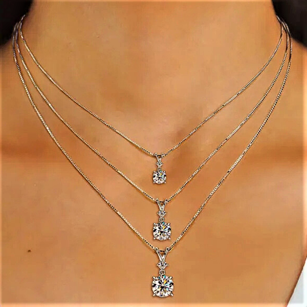 Collana "Sole e Stella" – Doppia Brillantezza, Un’Unica Eleganza