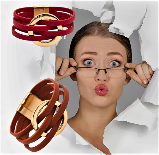 Pulsera de piel de vaca auténtica Modernidad y sostenibilidad se unen
