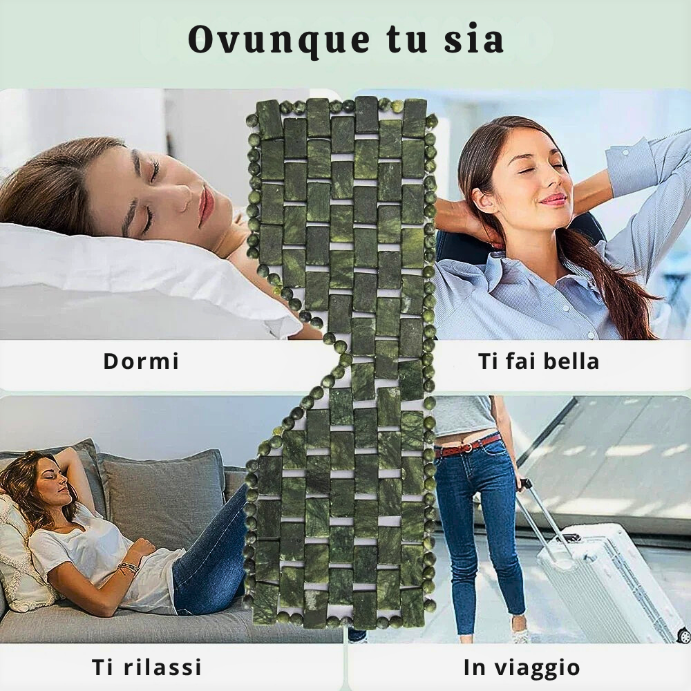 Maschera per Occhi in Giada Naturale per Trattamento Caldo/Freddo