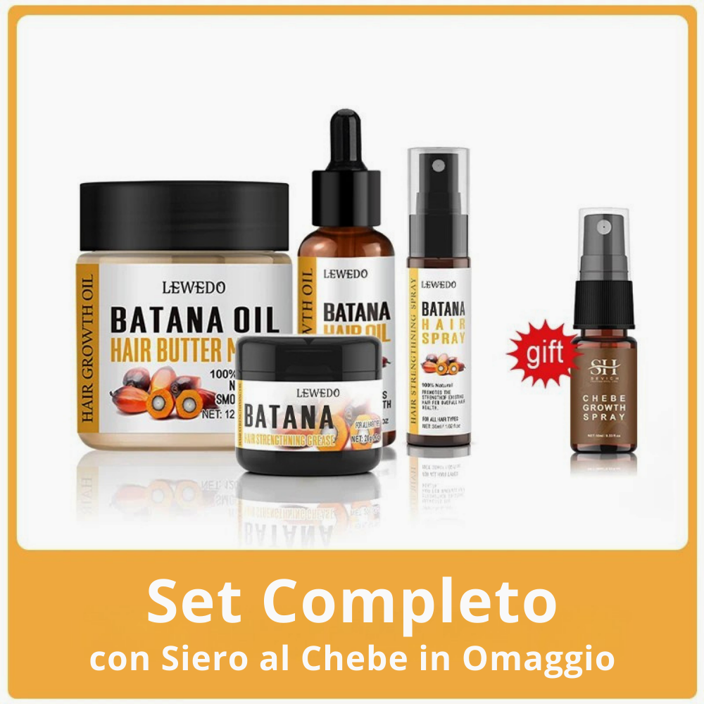 Kit Curativo per Capelli all'Olio di Batana, Rosmarino e Ricino