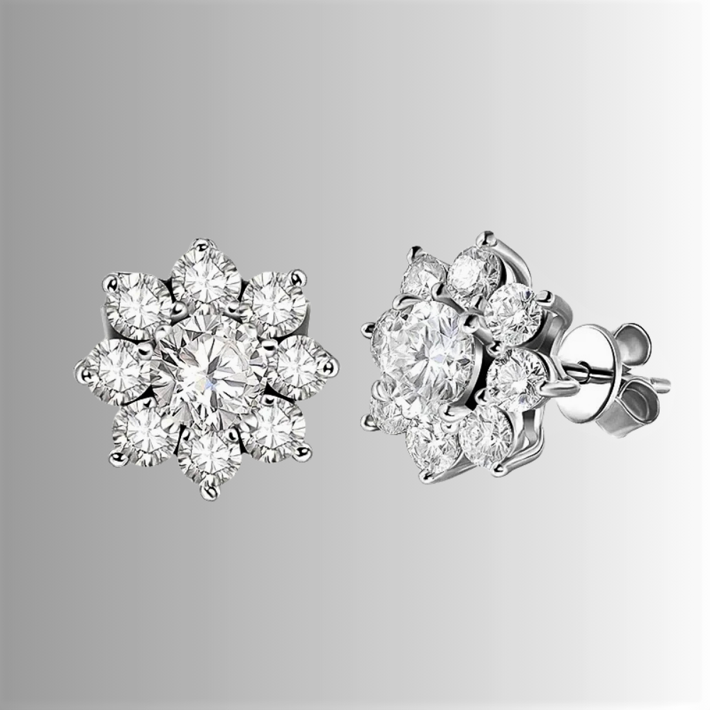 Parure Floreale in Moissaniti D Color