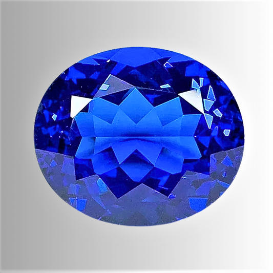 Spinello Blu Cobalto Lab Grown Taglio Ovale Certificato
