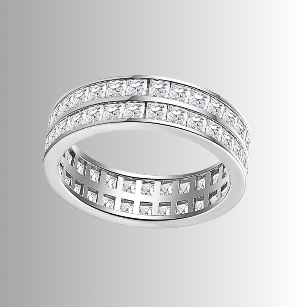 Mini Collezione di Fedine con Moissaniti Taglio Princess