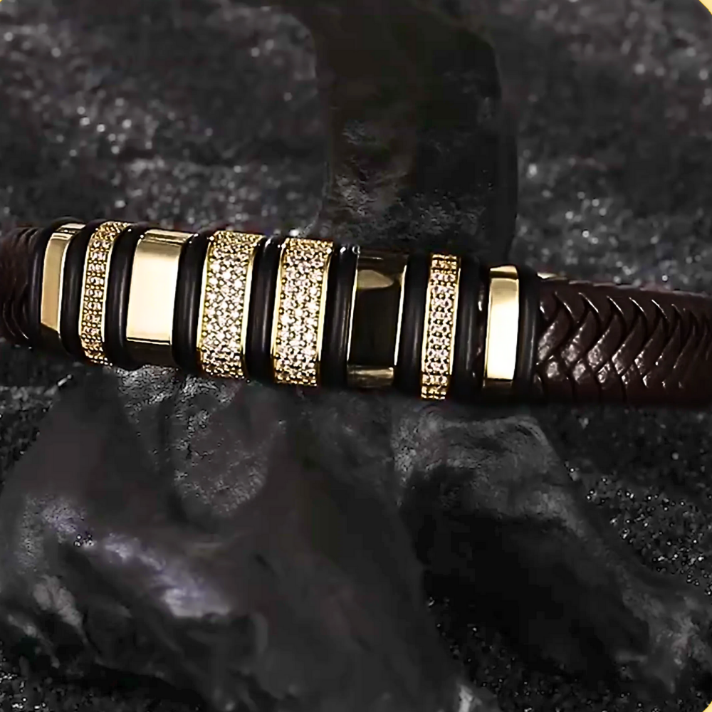 Bracciali in vera pelle con Moissaniti per ct 1,20