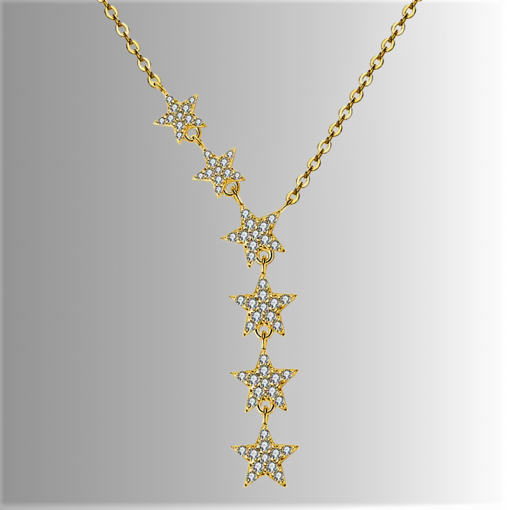 Collana "Cascata di Stelle" – Una Costellazione da Indossare