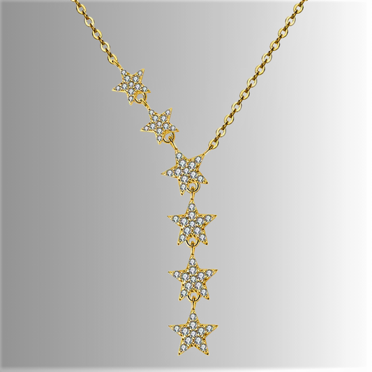 Collana "Cascata di Stelle" – Una Costellazione da Indossare