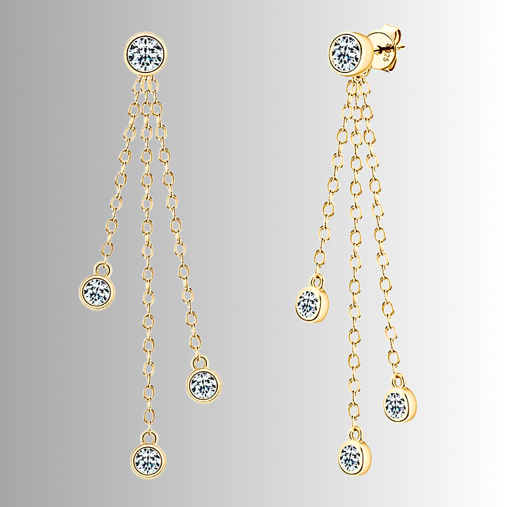 Orecchini a Catenelle con Moissaniti