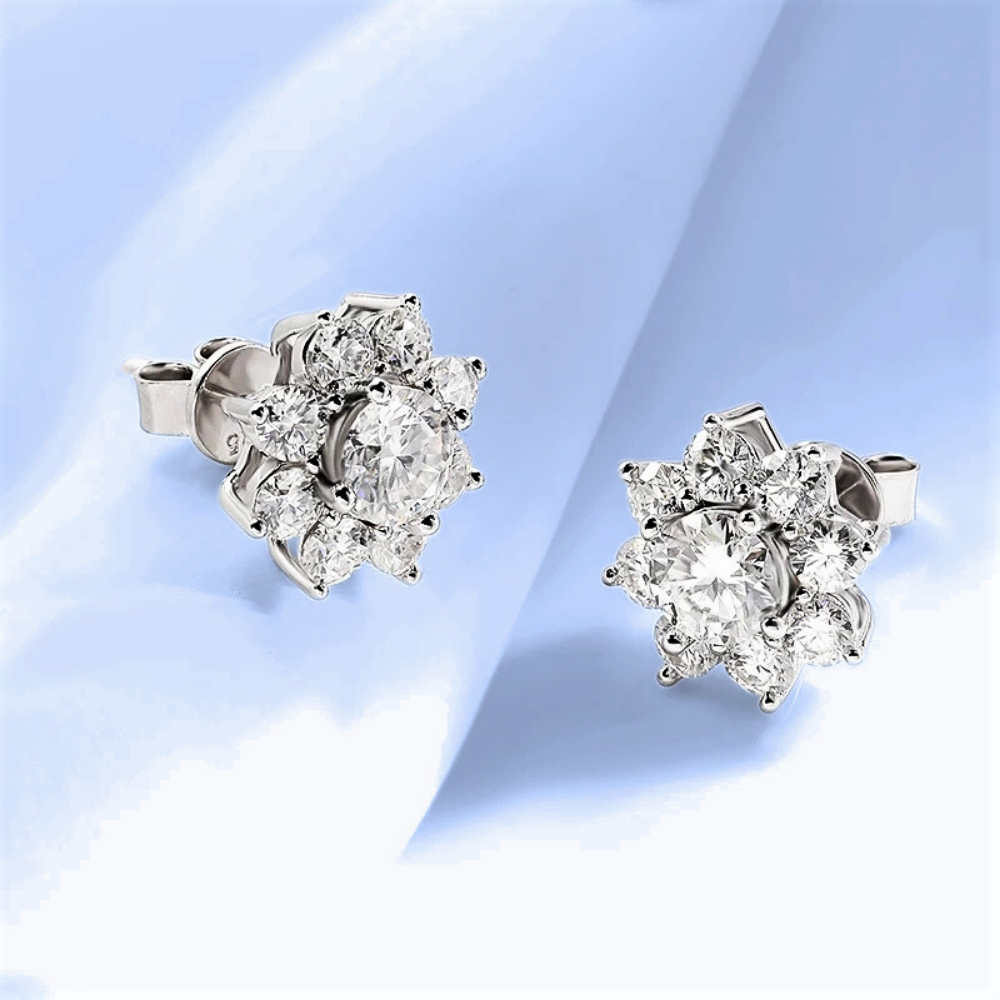 Parure Floreale in Moissaniti D Color