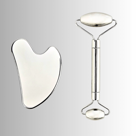 Roller e Gua Sha in Acciaio