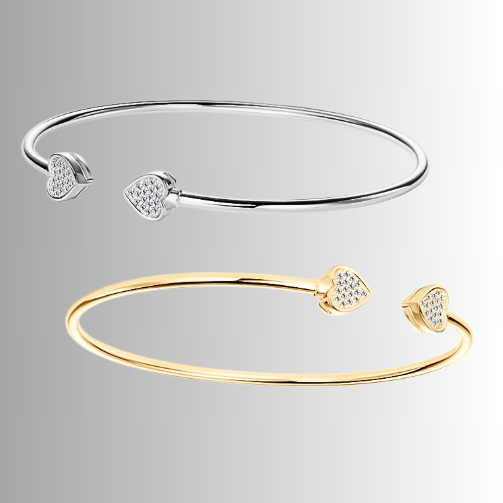 Mini collezione di Bracciali Rigidi Aperti con Moissaniti