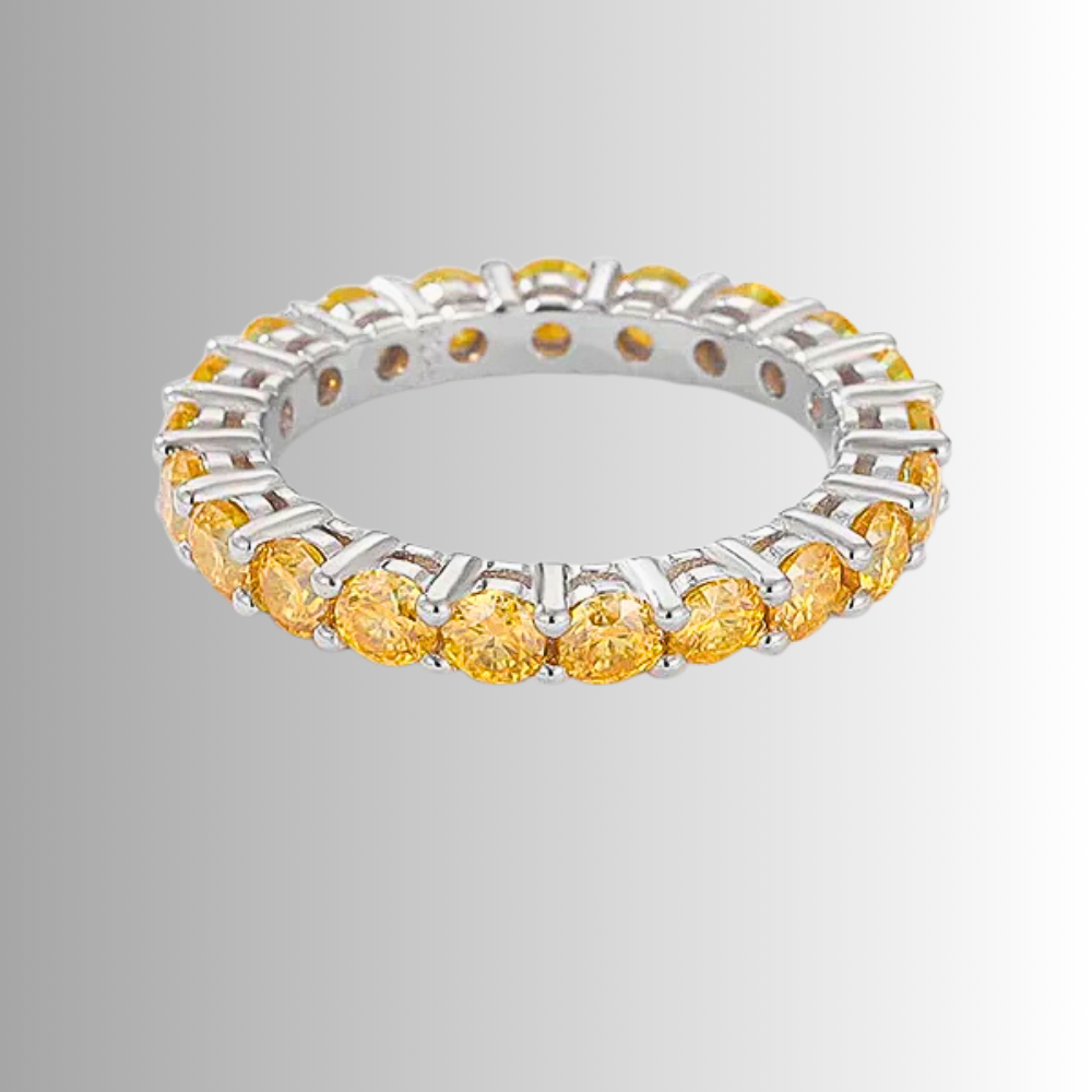 Mini Collezione di Eternity con Moissaniti Colorate