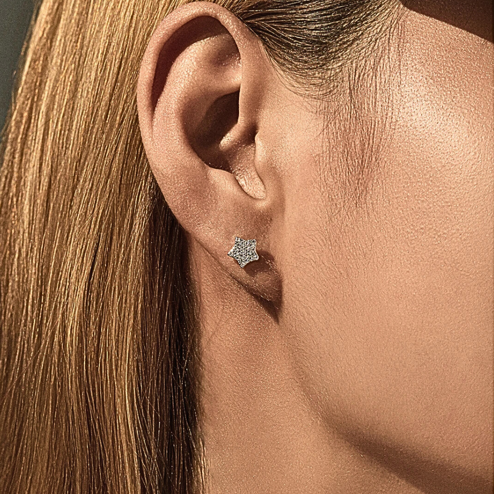 Mini Collezione di Orecchini a Bottone con Moissaniti