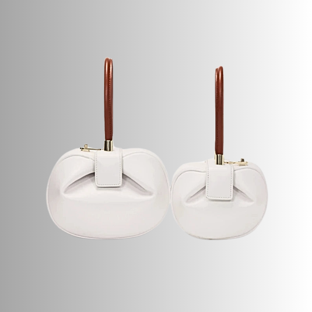 Mini Bag in Pelle di Vitellino a Doppio Strato