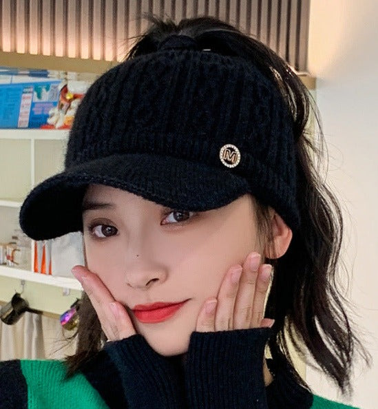 Real Lapin Knit Hat Warmth and Style