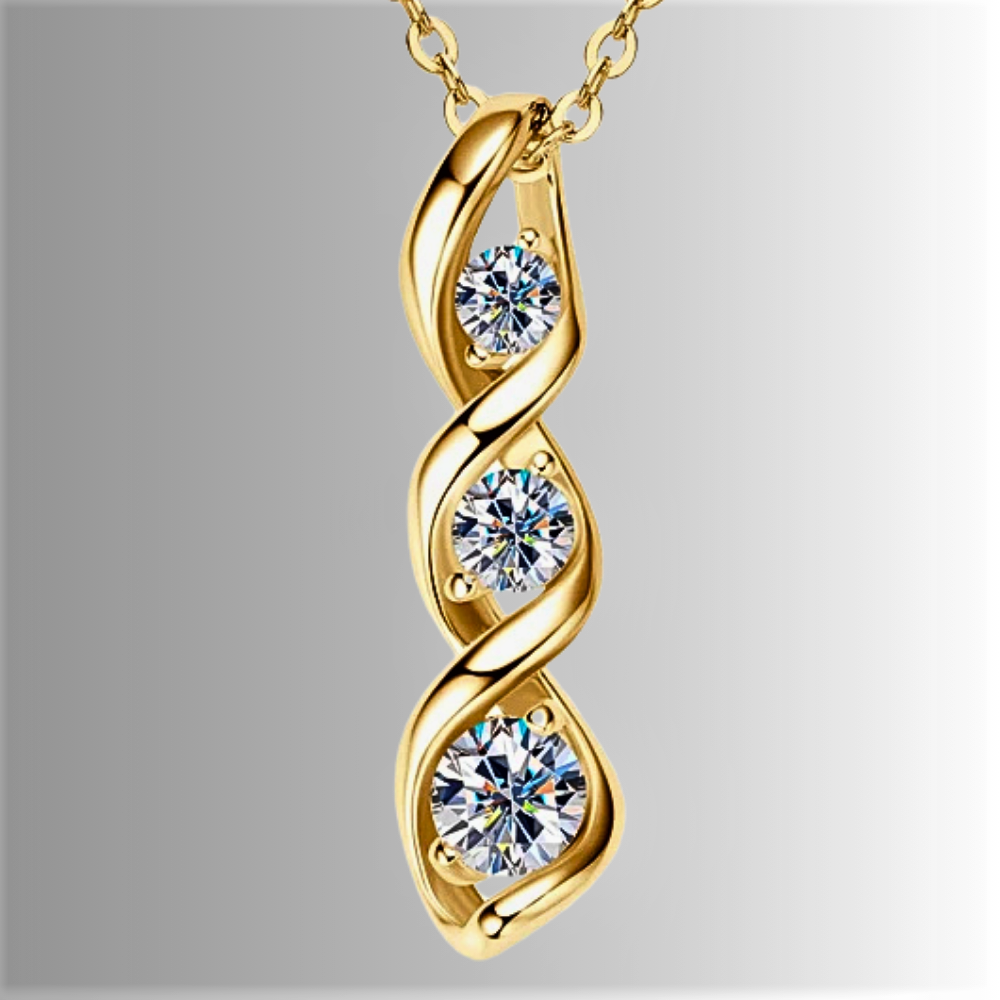 Collana Spirale Luminosa – Brillantezza Essenziale