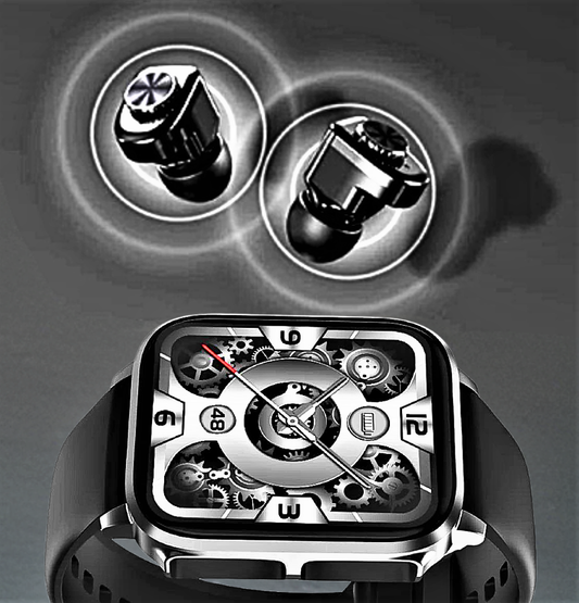 Reloj inteligente 2 en 1 con auriculares TWS integrados y funciones deportivas
