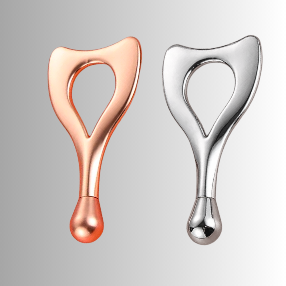 Piastre Gua Sha e Rulli per Massaggio Rassodante al Viso