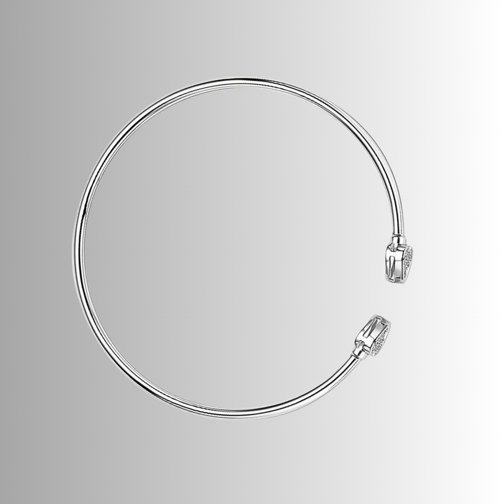 Mini collezione di Bracciali Rigidi Aperti con Moissaniti