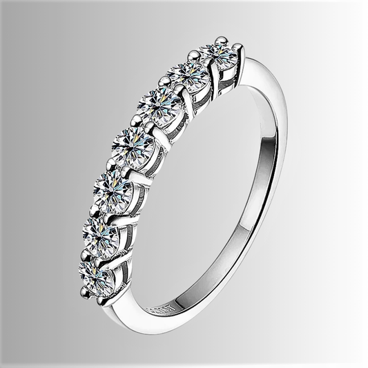 Fedine a due Punte con Moissanite D Color VVS1