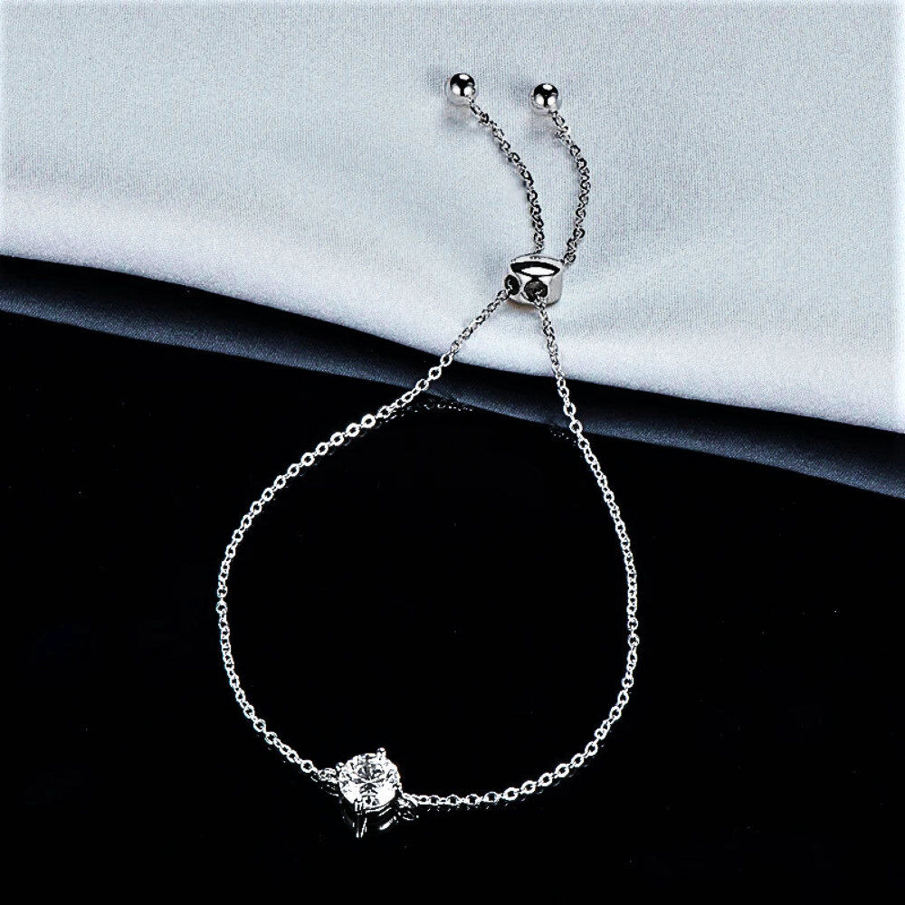 Bracciale Punto Luce con Moissanite D color da ct 1.00