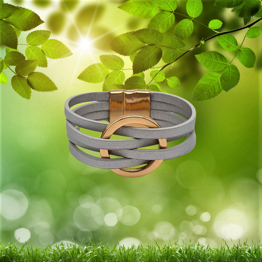 Pulsera de piel de vaca auténtica Modernidad y sostenibilidad se unen