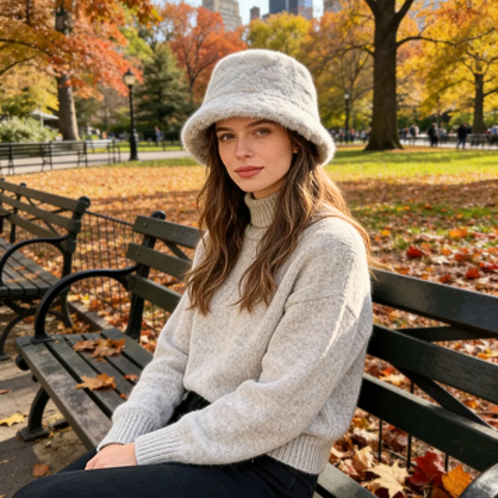 Cappello in Pelliccia Sintetica