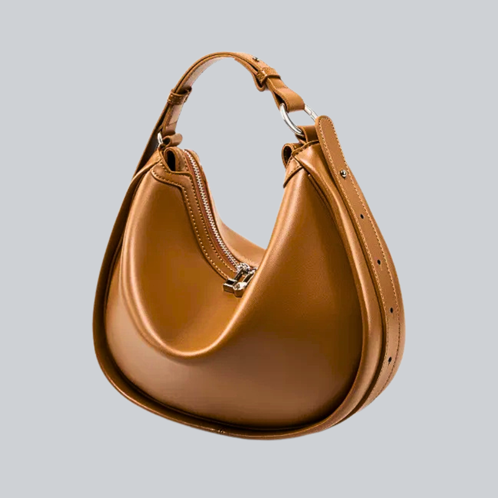 Borsa Hobo in Vera Pelle di Vitellino
