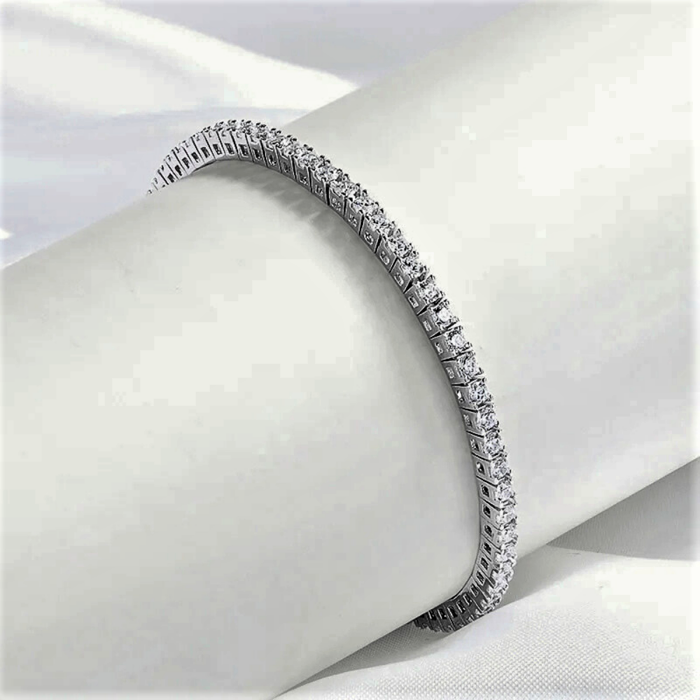 Bracciale Tennis a Griffes con Moissaniti D Color da mm 2.00