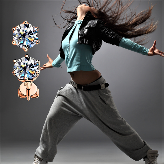 Pendientes "Rainbow Celeste" Luz Brillante