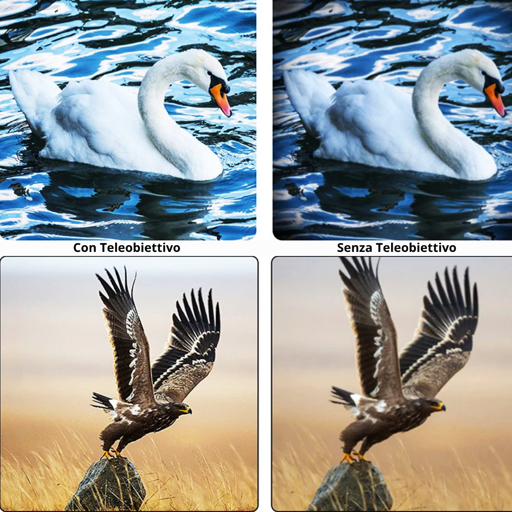 Teleobiettivo Professionale per Smartphone con Zoom Ottico fino a 64X