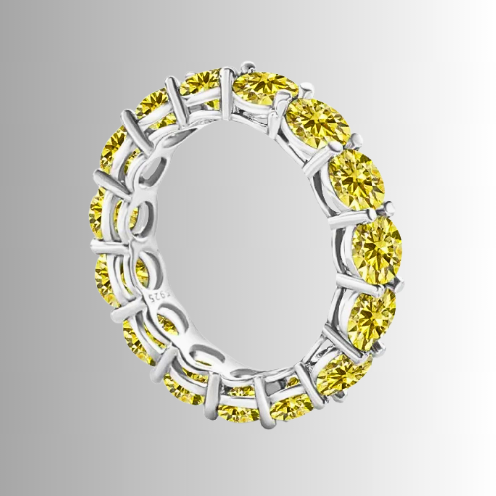 Mini Collezione di Eternity con Moissaniti Colorate