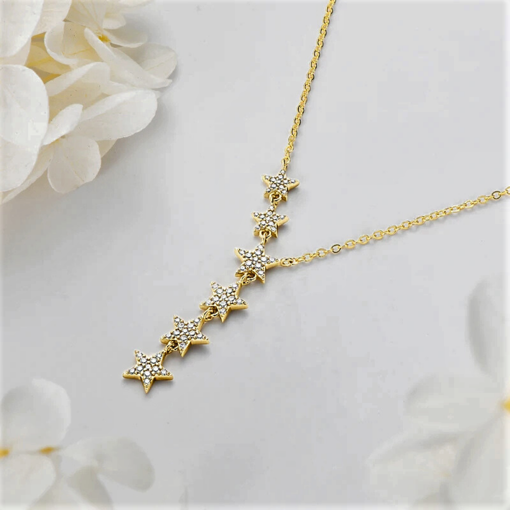 Collana "Cascata di Stelle" – Una Costellazione da Indossare