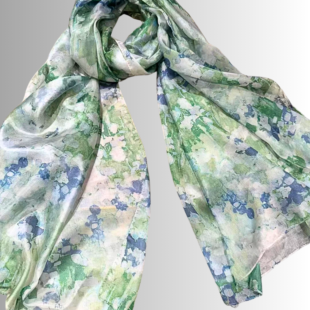 Foulard in Seta di Gelso con Stampe Floreali