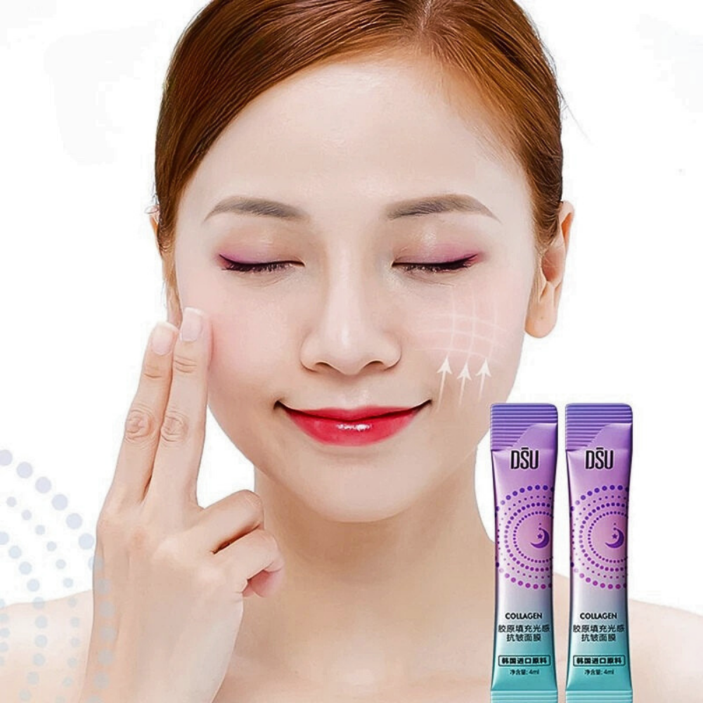 Maschera Notte con Acido Ialuronico, Collagene, Centella e Squarane