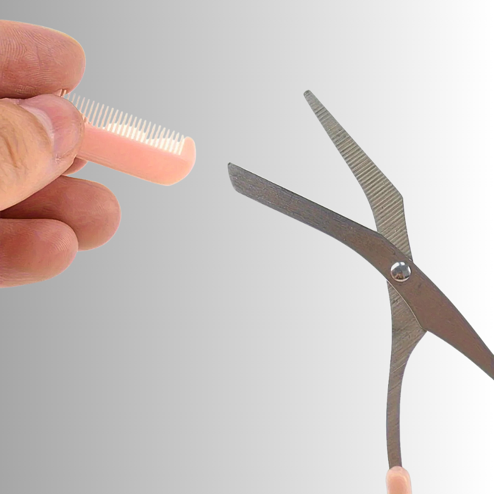 Forbici per Sopracciglia con pettine incorporato