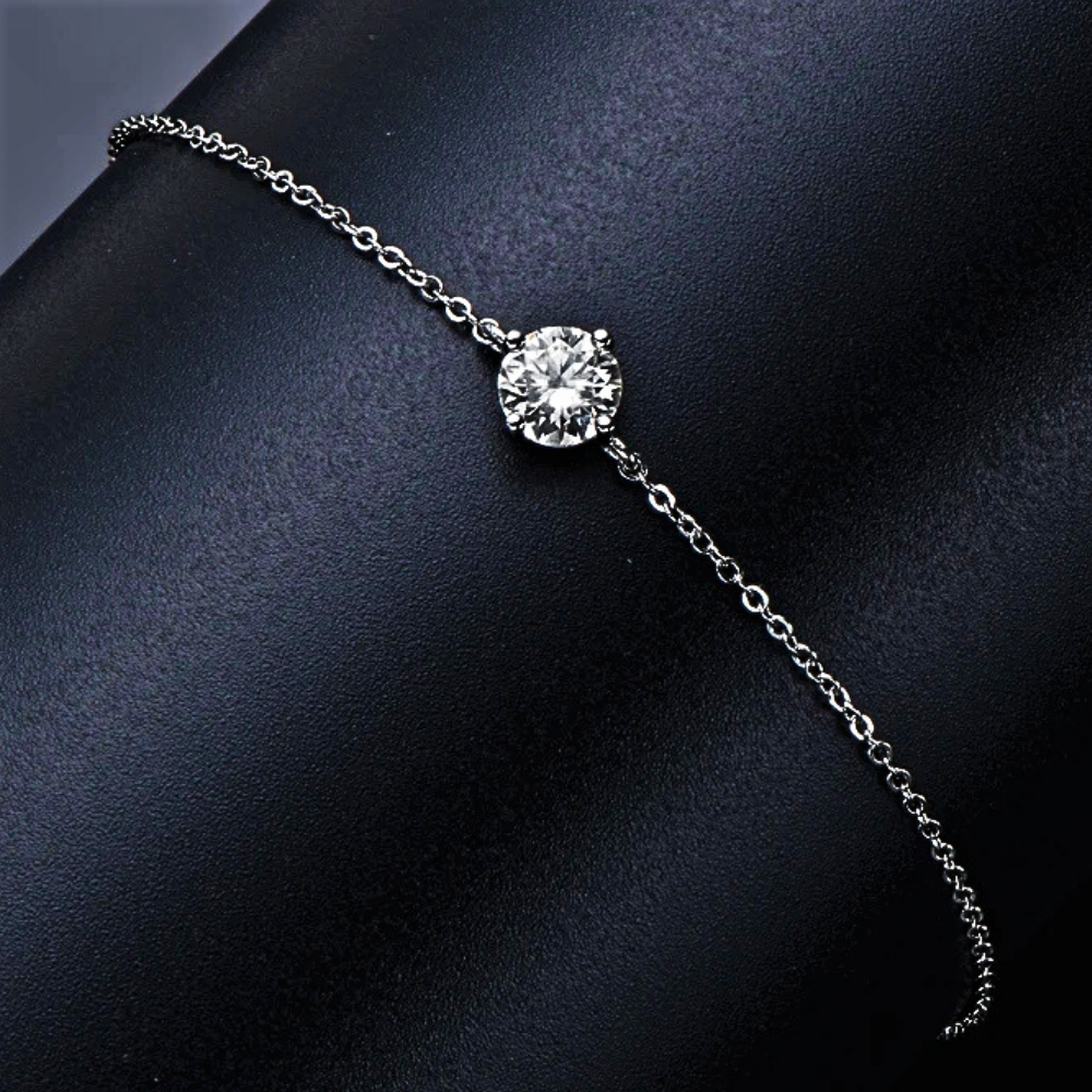 Bracciale Punto Luce con Moissanite D color da ct 1.00