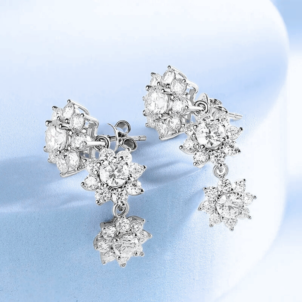 Parure Floreale in Moissaniti D Color