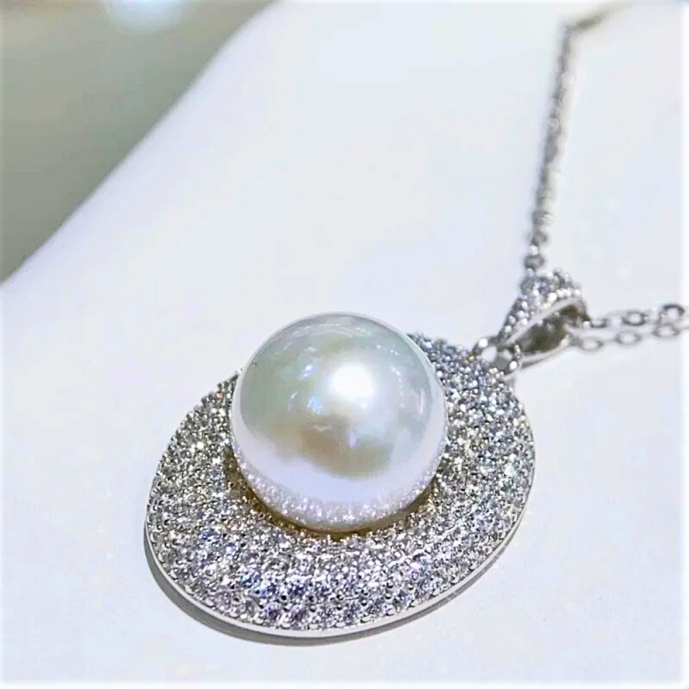 Collana con Perla Naturale Australiana da 11-12mm