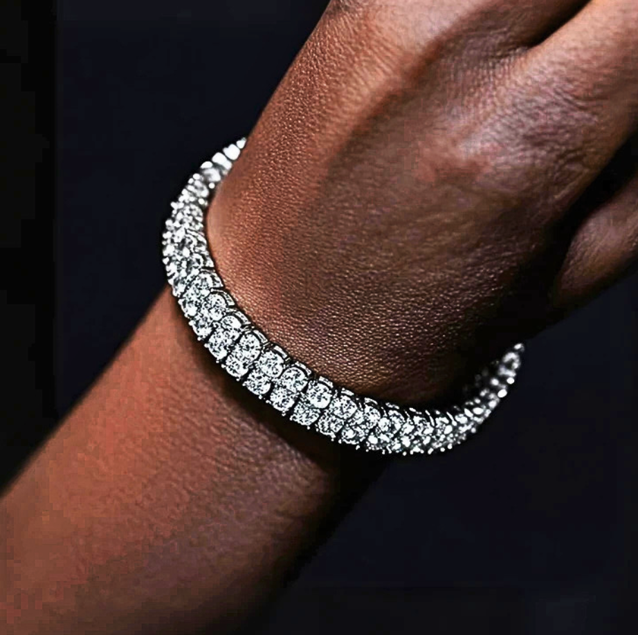 Bracciale a 2 File di Moissaniti