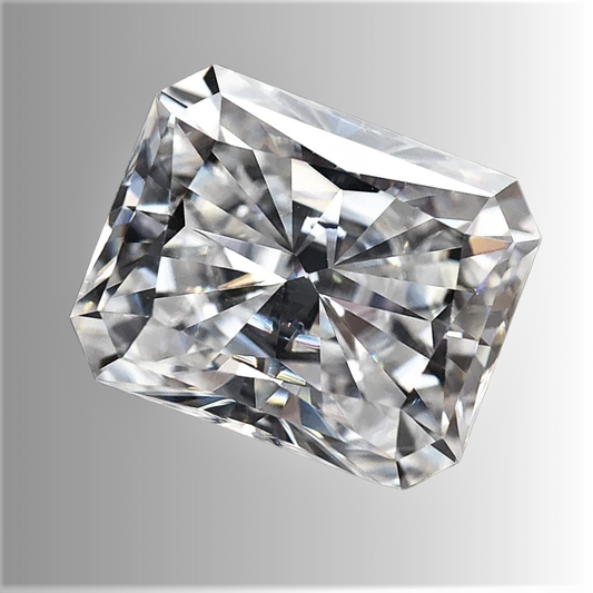 Moissanite D Color VVS1 Taglio Radiant Certificata