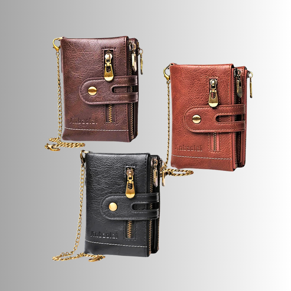 Mini Wallet Anti-Pickpocketing in Genuine Cowhide