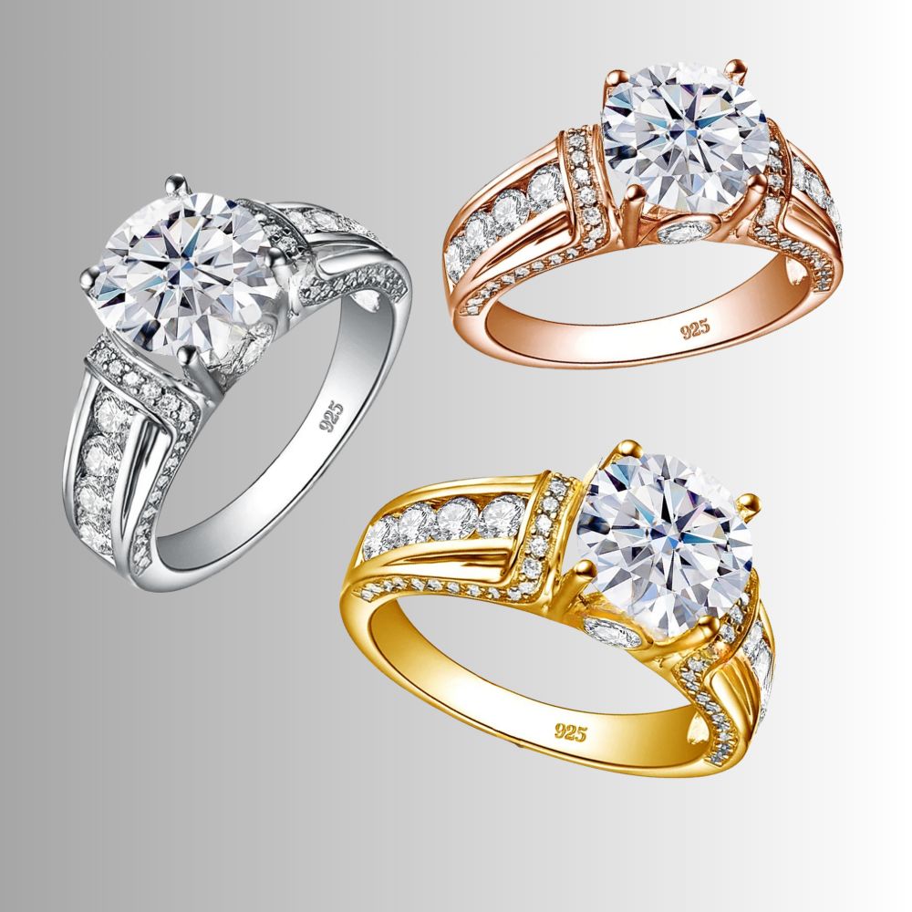 Fascia in Moissaniti con pietra centrale da ct 2,00