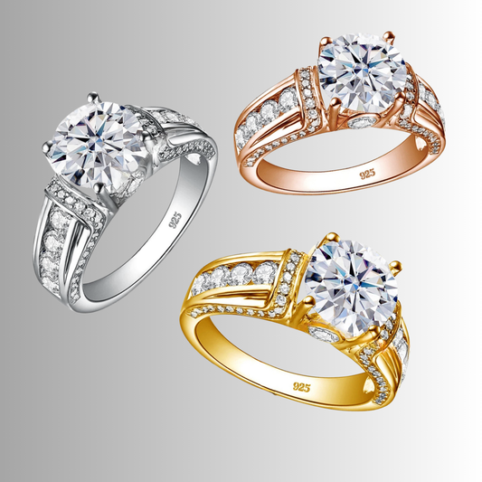 Fascia in Moissaniti con pietra centrale da ct 2,00