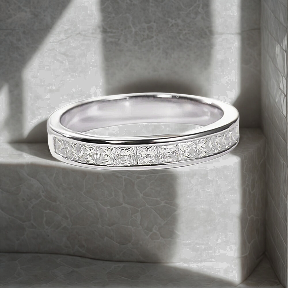 Mini Collezione di Fedine con Moissaniti Taglio Princess