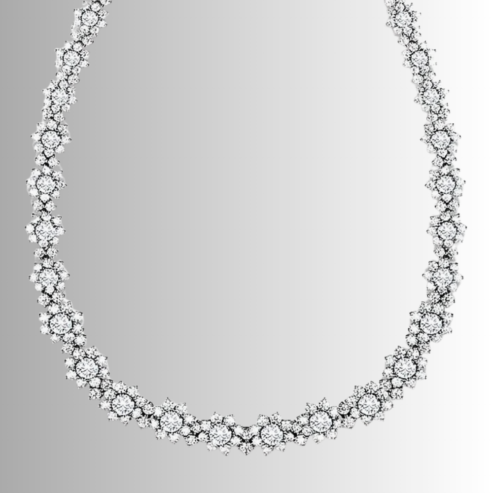 Parure Floreale in Moissaniti D Color