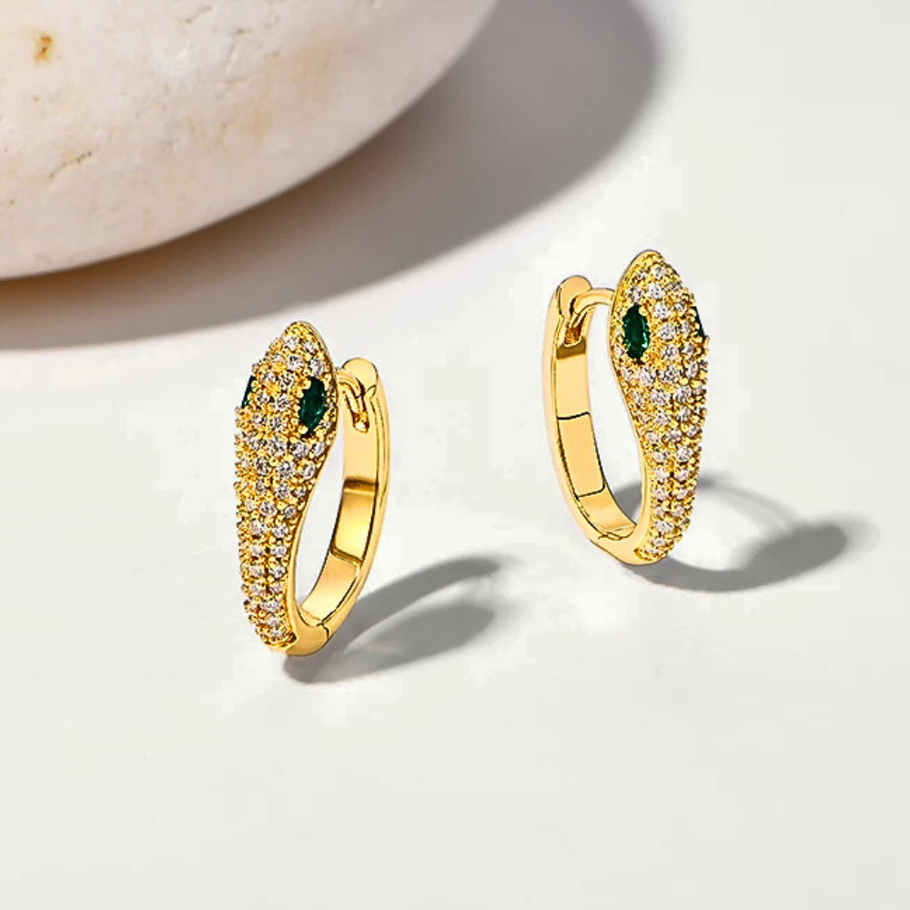 Orecchini a Serpente con Moissaniti