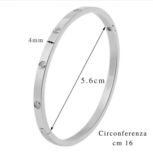 Pulsera "Amor Eterno": inspirada en el icónico Love de Cartier