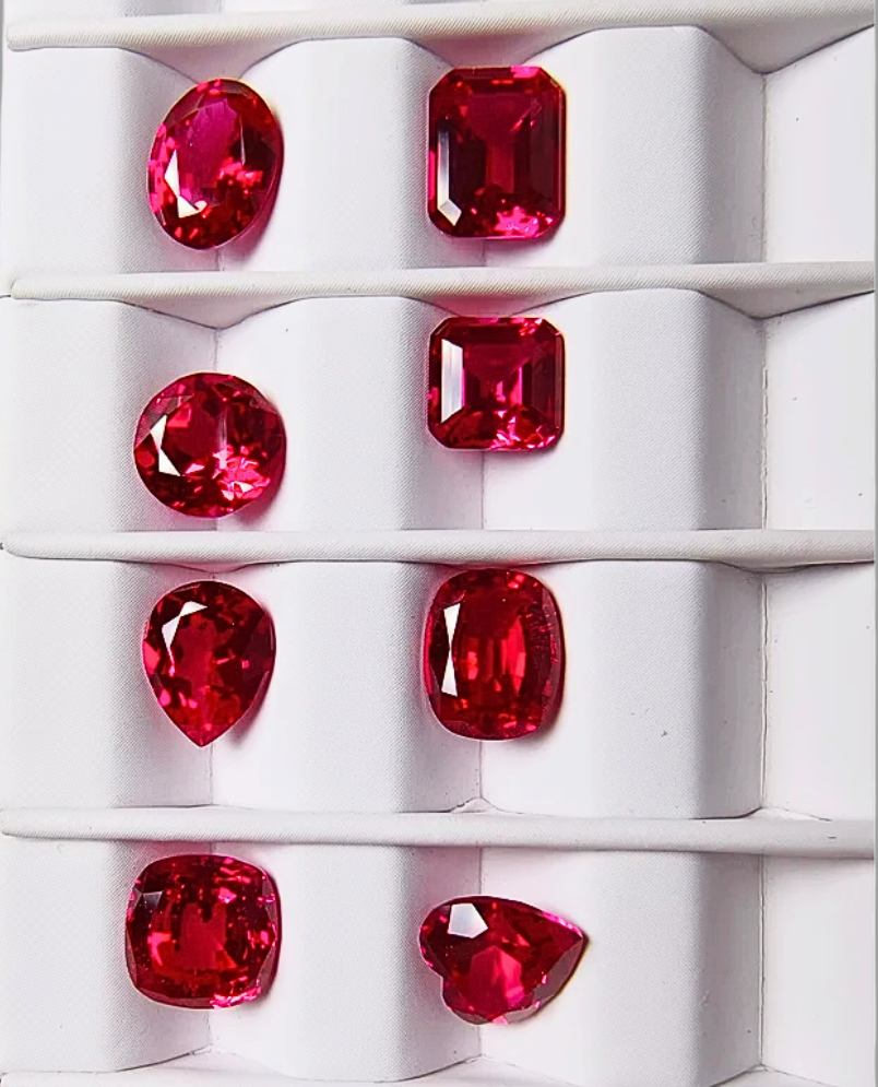 Rubini Lab Grown Taglio Goccia