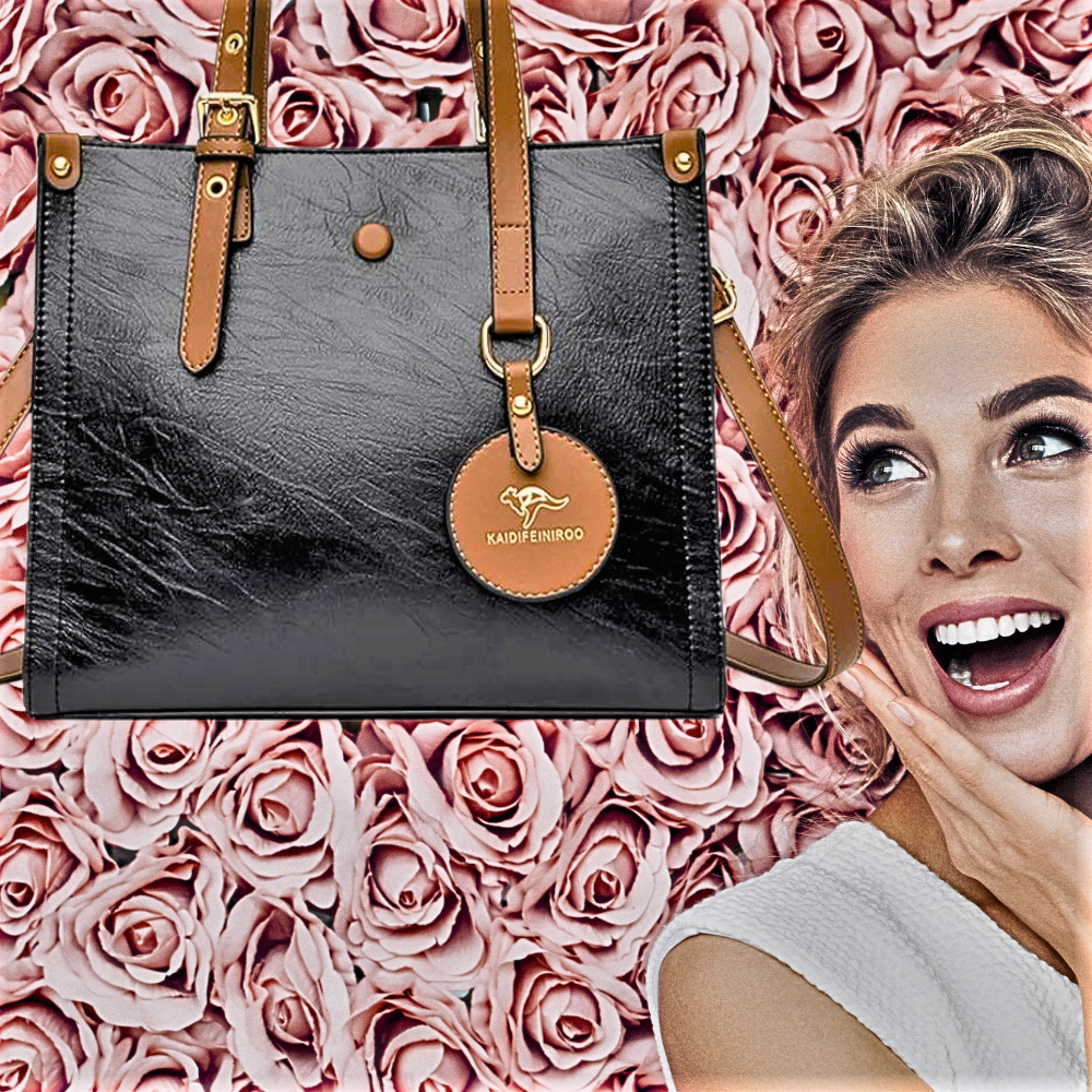3-Layer Cowhide Leather Bag